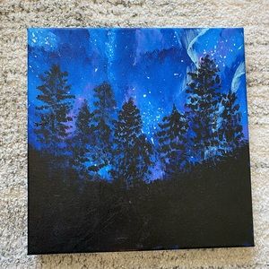 Northern lights painting by me